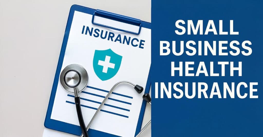 Small business owner reviewing health insurance plan options with employees in 2026 — complete employer coverage guide