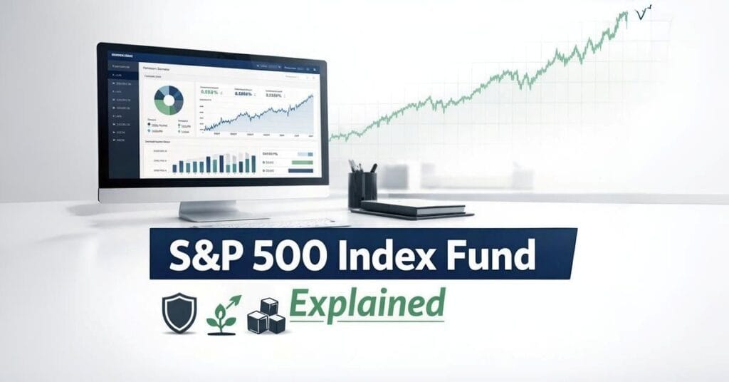S&P 500 index fund long term investing overview with market growth chart