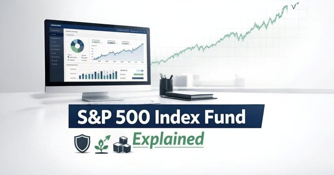 S&P 500 index fund long term investing overview with market growth chart